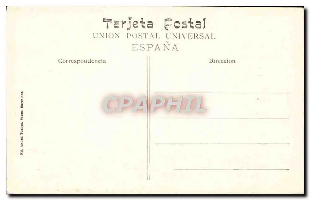 Tarragone, Katedra, Klasztor, Capitelle — T.V. 2215 — Wyd. Angel Toldia Viard, Barcelonie - Rewers