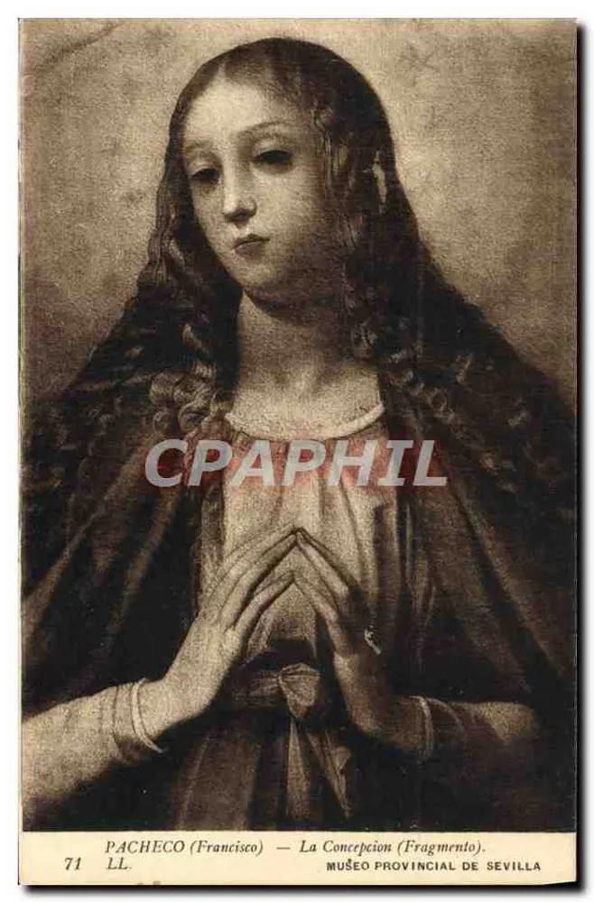 A Conceição — Fragmento — Francisco Pacheco — Museu Provincial de Sevilha, n°71 - Frente