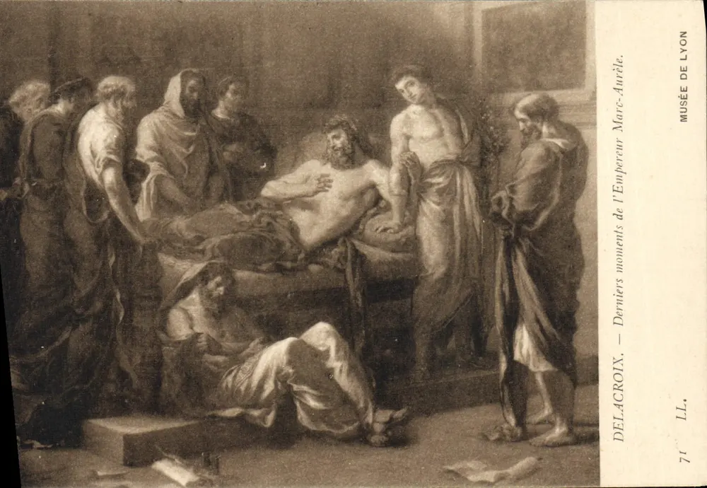 Letzte Momente des Kaisers Marc Aurel — Delacroix — Musée de Lyon - Vorderseite