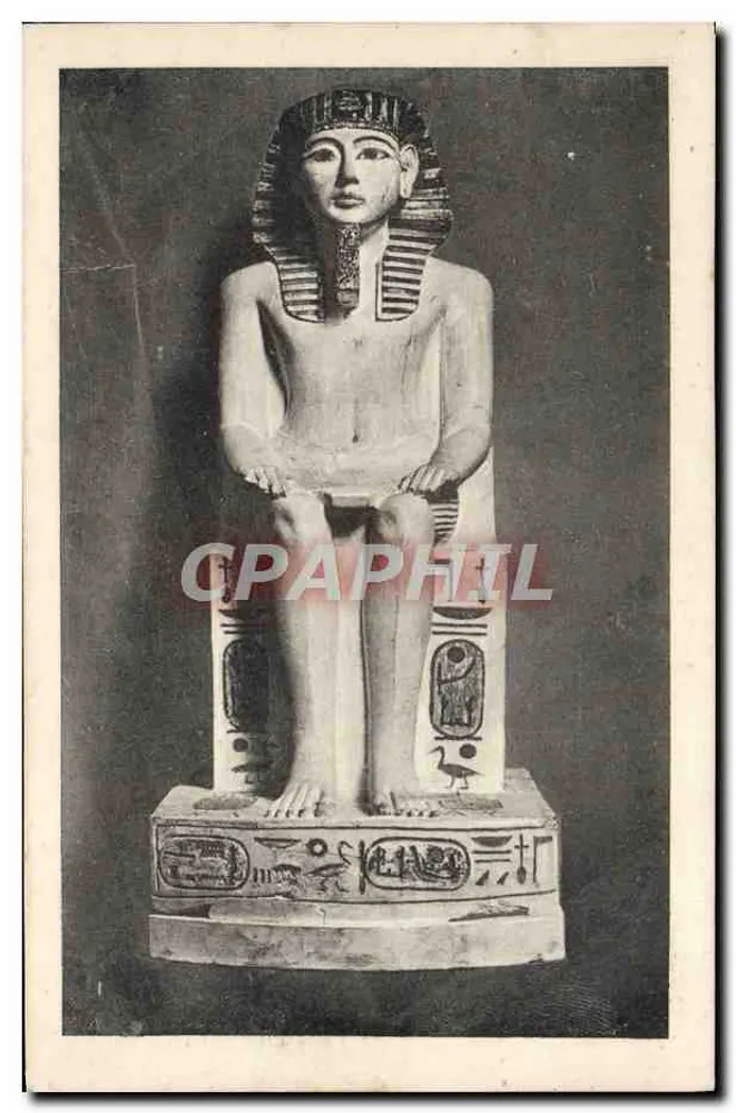 Estatua de Amenhotep I — dinastia XVIII, 1549-1528 a.C. — Società Editrice Cartoline, Torino, n° 22156 - Frente