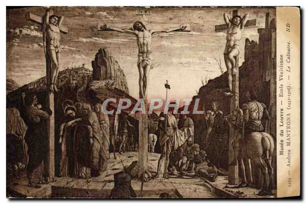 Kreuzigung — Musée du Louvre — Venedig-Schule (1431-1506) — Andrea Mantegna (1431-1506) - Vorderseite