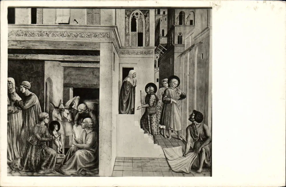 Nascita di S. Francesco — Chiesa di S. Francesco — F.18 Nimirati - Firenze - Frente
