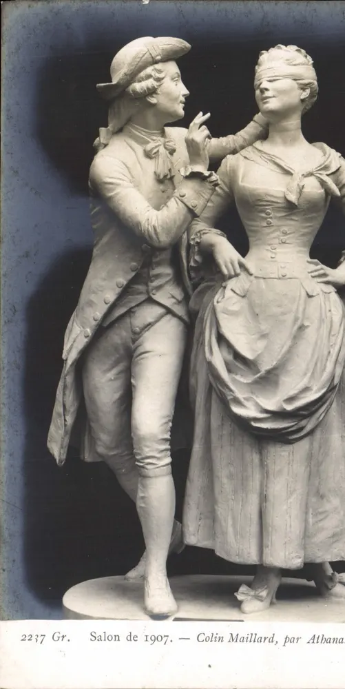Statue von Colin Maillard — Salon de 1907 — von Athana - Vorderseite