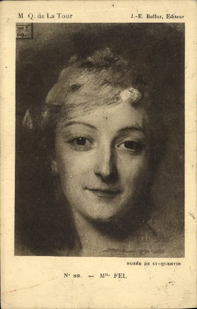 Porträt von Mme Fel — Museum von St-Quentin — J.-E. Bulloz, Verleger, Nr. 69 - Vorderseite