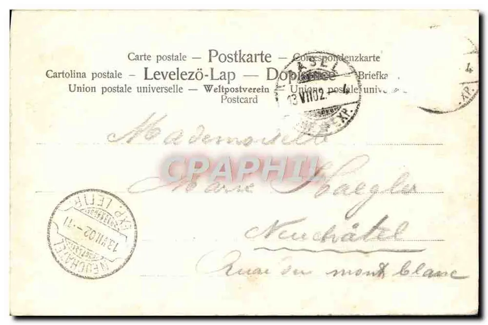 Liebesgeflüster — J. Bernárd, pinx. — Künstler-Postkarte Nr. 334, Berlin N. Kunst- und Verlags-Anstalt - Rückseite