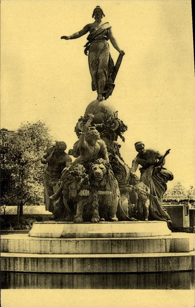 Der Sieg der Republik — Paris, Place de la Nation — Verlag Dalou (Jules), n° 7 - Vorderseite