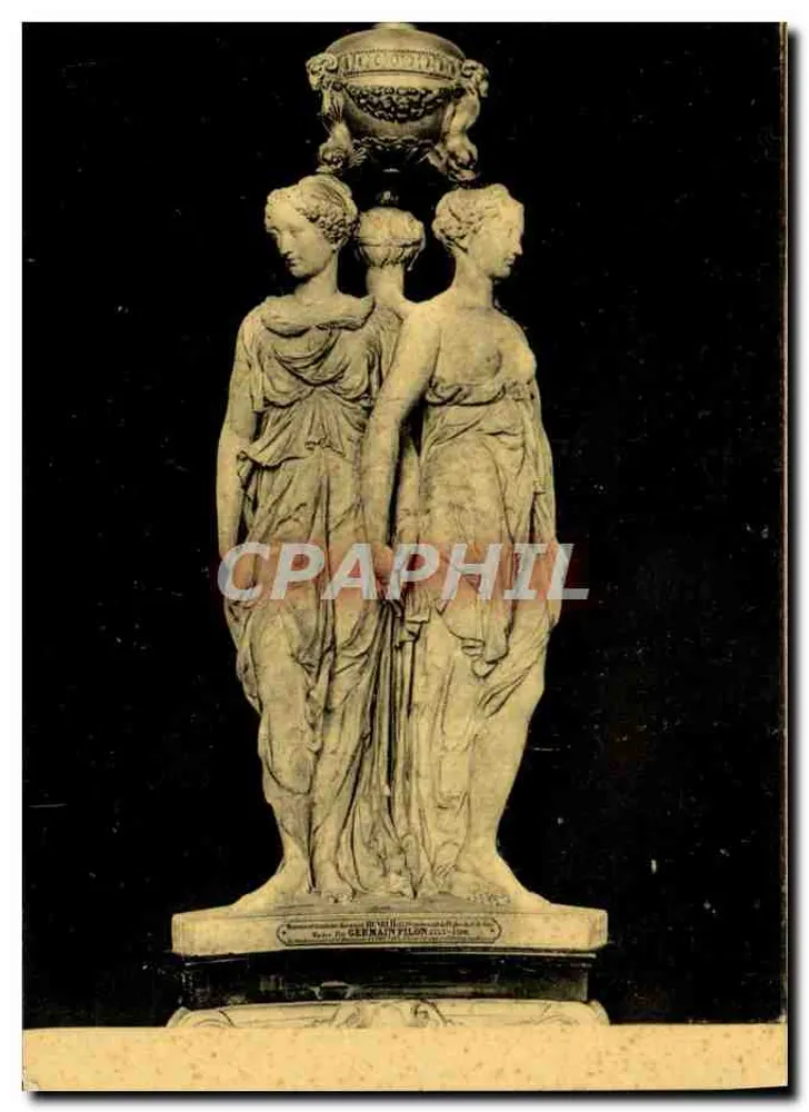 As Três Graças — Museu do Louvre — editor Pilon (Germain) n°40 - Frente
