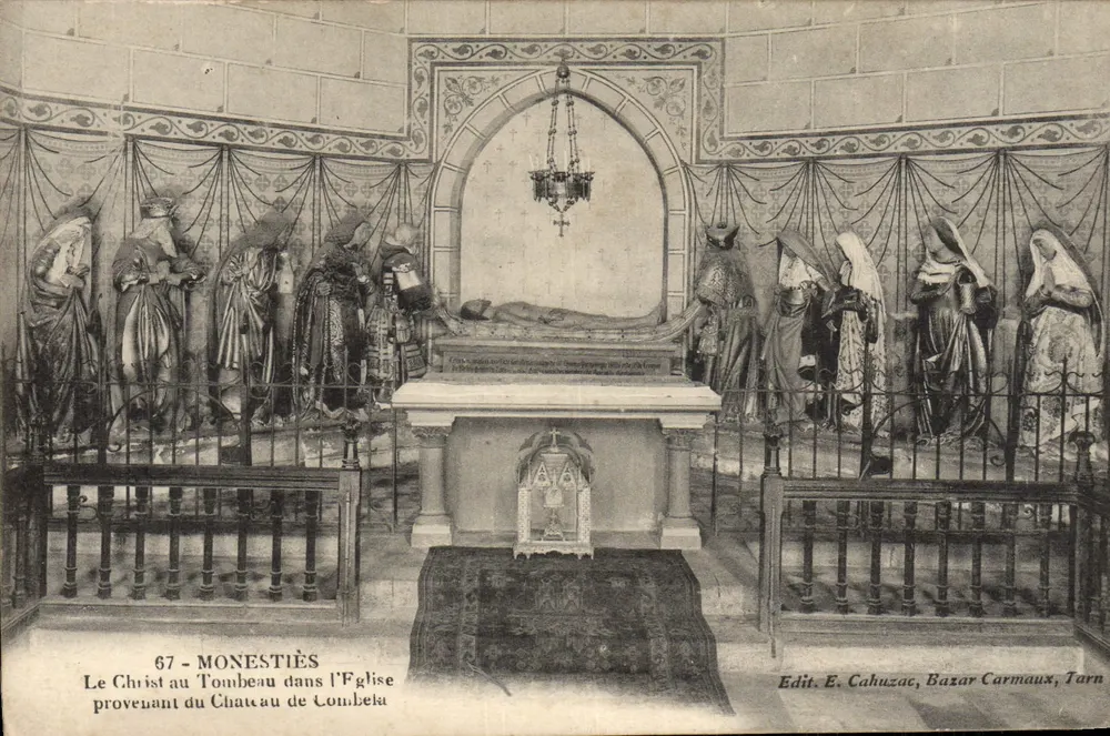 Le Christ au Tombeau dans l'Église — provenant du Château de Monestiès — Edit. E. Cahuzac, Bazar Carmaux, Tarn - Vorderseite