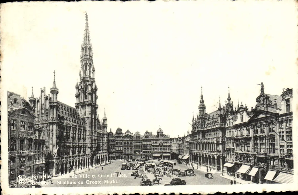 Brüssel - Stadthaus und Grand'Place — Verleger 'Nus', n° 1 - Vorderseite