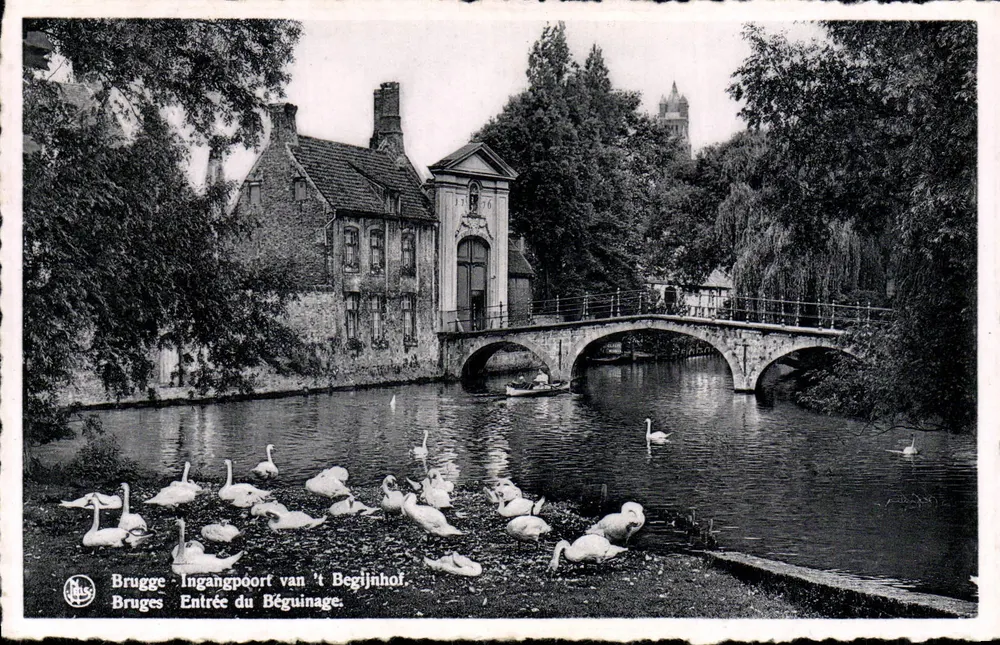 Bruges - Entrada do Béguinagem — editor NLS, Bruxelas - Frente