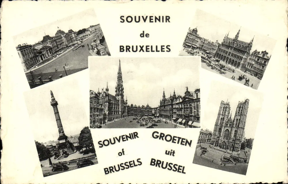 Bruxelas — Souvenir multilingue — Ern. Thill, Bruxelas, série I, n° 53 - Frente