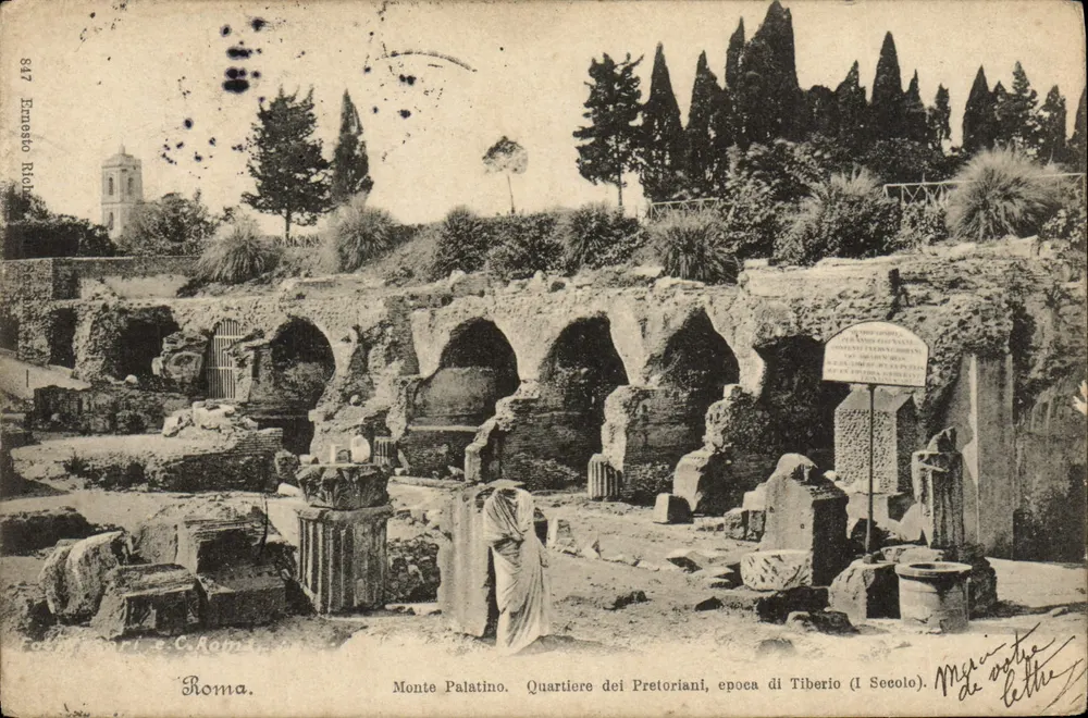 Rom. Monte Palatino. Viertel der Prätorianer, Zeit von Tiberius (1. Jahrhundert) — Ernesto Richel — n° 847 - Vorderseite
