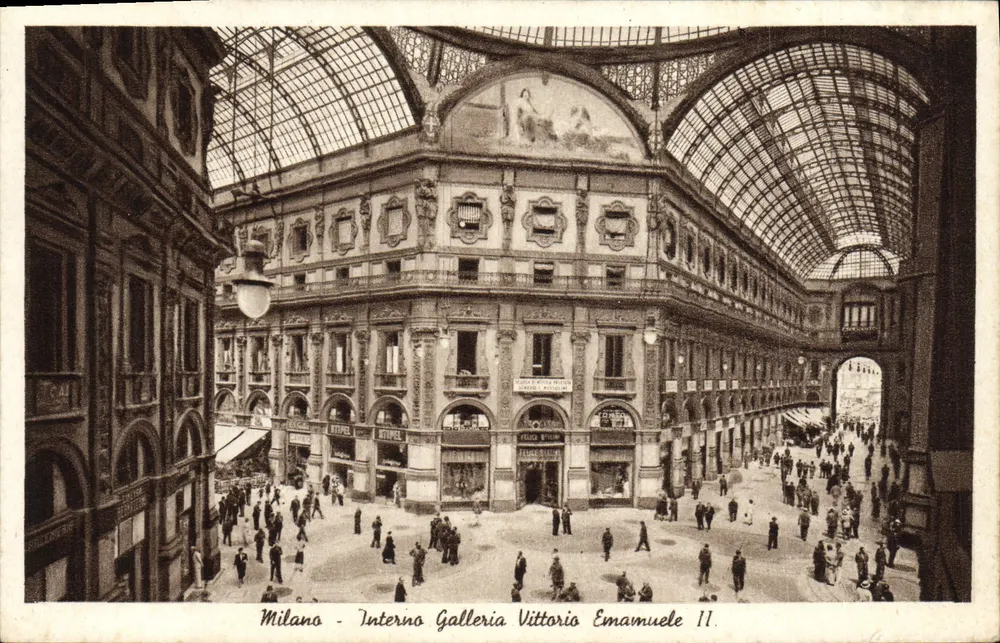 Mailand - Innenansicht der Galleria Vittorio Emanuele II — Édition Cettà - Vorderseite