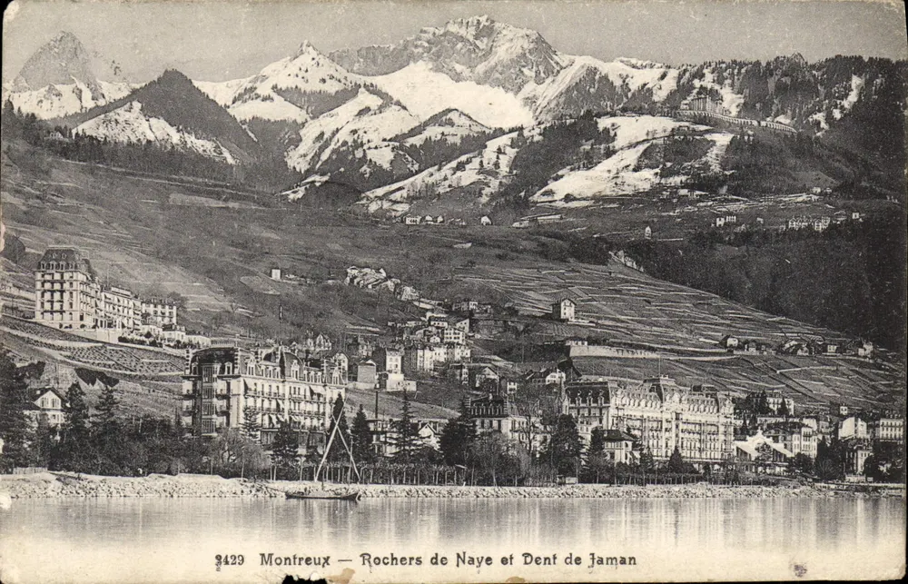 Montreux — Rochers de Naye und Dent de Jaman — Chiffalle & Cie, n° 3429 - Vorderseite