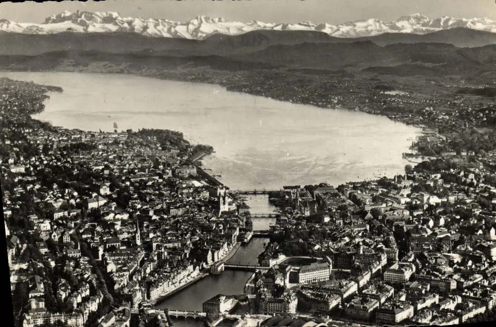 Zürich, die Innenstadt — Luftbild — Verlag Z 2890 - Vorderseite