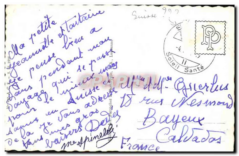 A Dente de Vaulion — vista panorâmica com chalé — editor N°494 - Verso