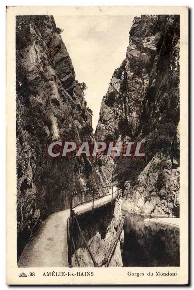 Amélie-les-Bains — Gorges du Mondoni — Verlag CH DES ARTS PHOTOMÉCANIQUES - Vorderseite