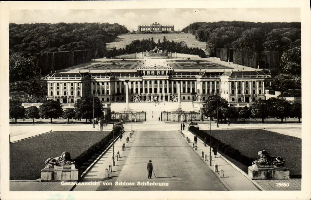 Schloss Schönbrunn — ogólne widok — wydawca nieznany, n° 29650 - Awers