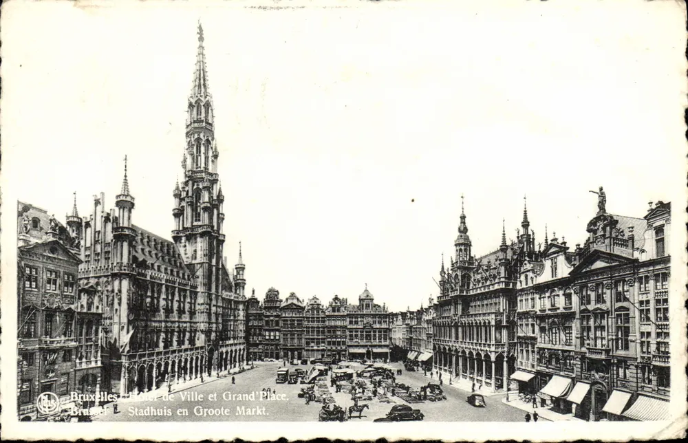 Brüssel - Stadthaus und Grand'Place — Verlag Nus, Seriennummer nicht sichtbar - Vorderseite