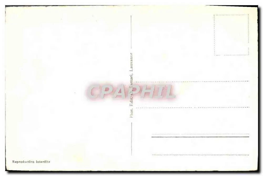 Genebra — Monumento da Reforma — Editor Sartori, Lausana, n°72 - Verso