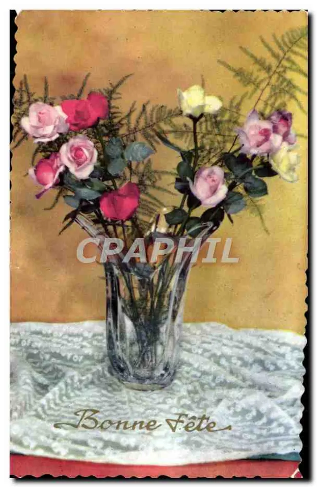 Blütenstrauß aus Rosen — Phototypie — Photachron, Glacée B47 - Vorderseite