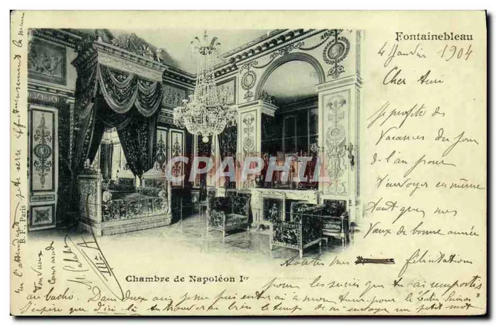Zimmer Napoleons I. — Fontainebleau — B. F. Paris, Serie 14 - Vorderseite