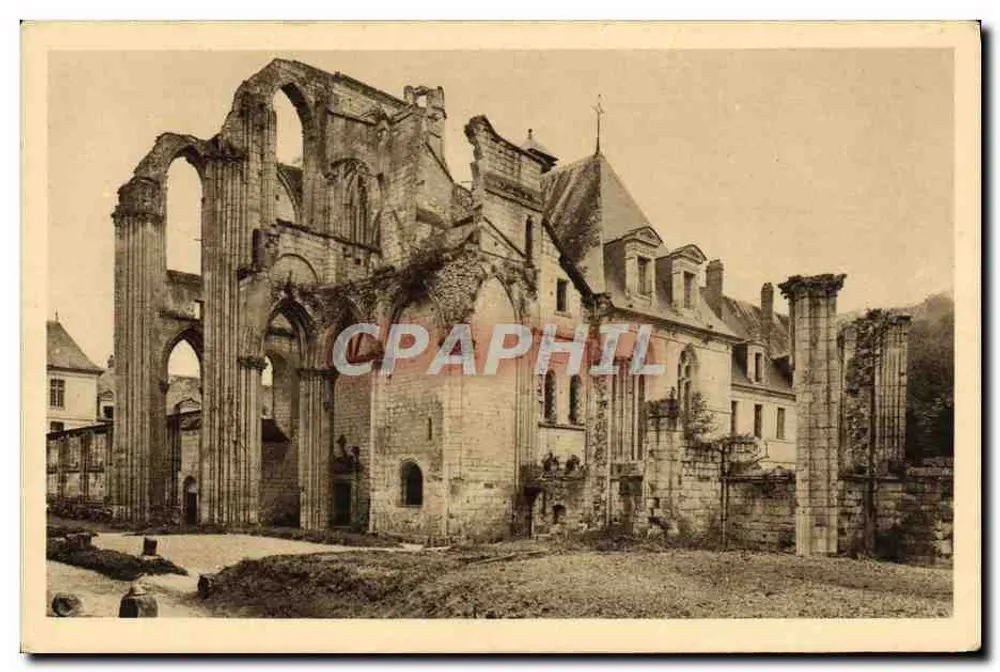 Ruínas da Abadia de Saint-Wandrille — Abadia de Saint-Wandrille — Cliché Abbé G. Brenacq, Nancy - Frente
