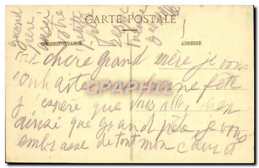 Paramé - La Pointe de Rochebonne - G.F. - Sammlung Germain, T. Guérin, suc. St-Malo - Rückseite
