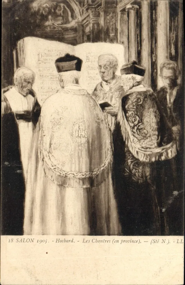 Die Sänger (in den Provinzen) — 18. Salon 1905 — Hoebard — (Sté N.) — LL - Vorderseite