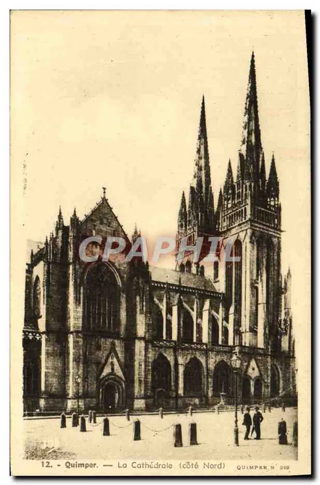 Quimper — A Catedral (lado Norte) — Quimper N° 519 - Frente