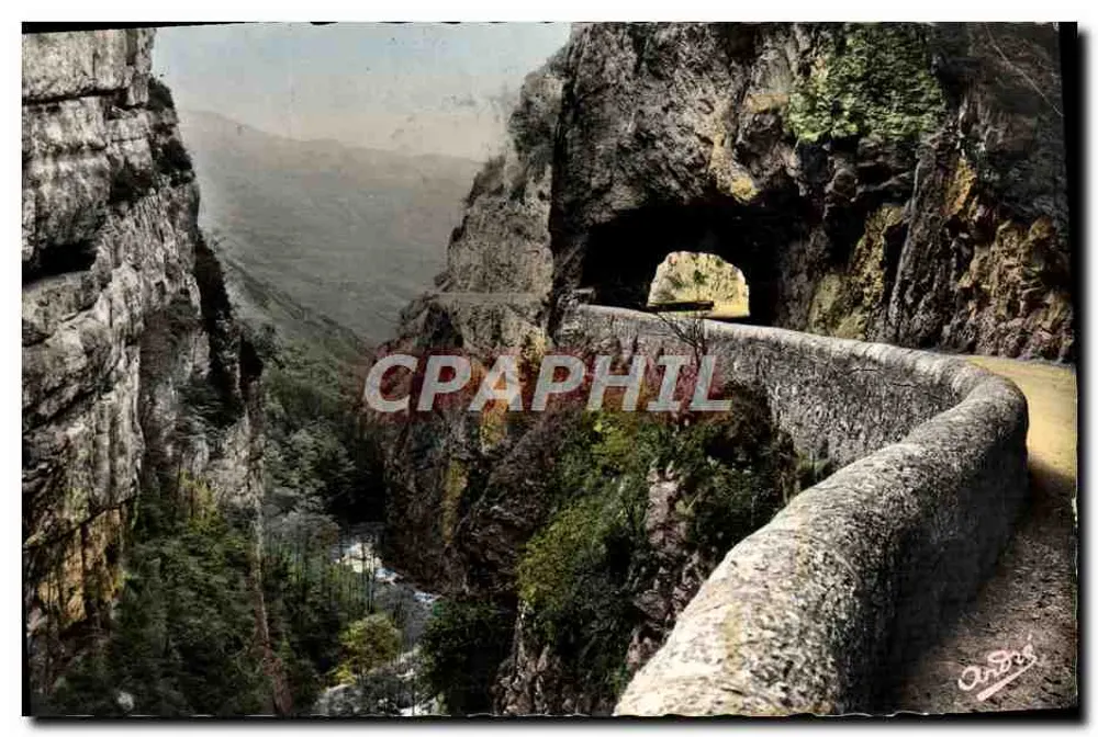 Route des Grands Goulets — Ansicht des natürlichen Tunnels — Édition d'Art André, Grenoble - Vorderseite