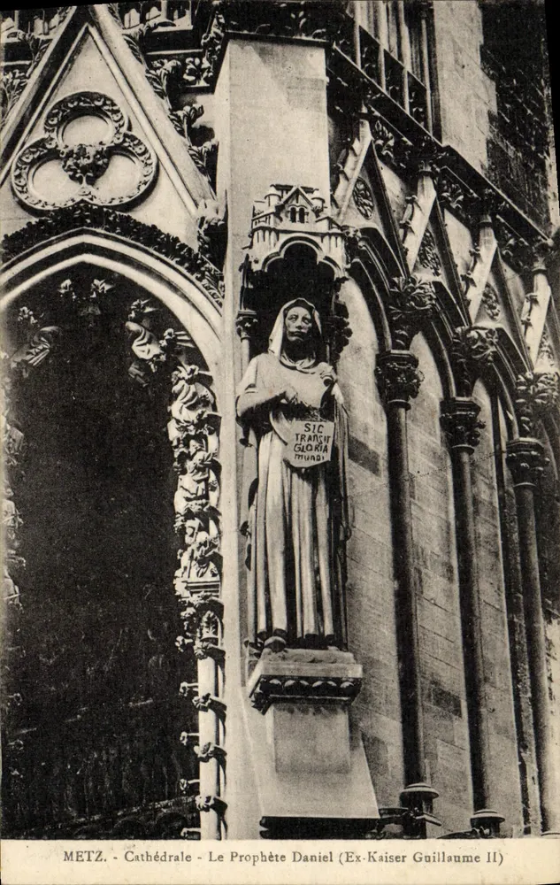 Metz - Kathedrale - Der Prophet Daniel (Ex-Kaiser Wilhelm II) - Vorderseite