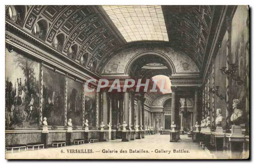Versailles — Galeria das Batalhas — Edição P. Girard - Frente