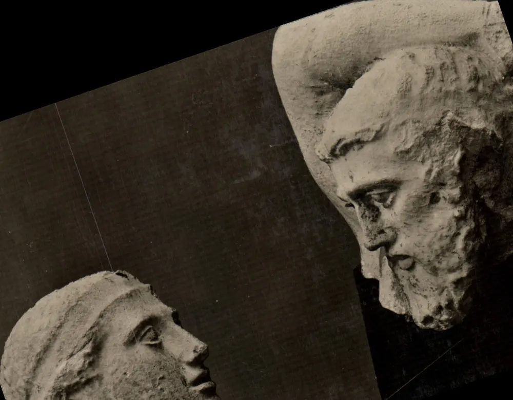 Zwei Marmor-Brustbilder — Parthenon — Verlag Vilhelm Trypes Forlag - Vorderseite