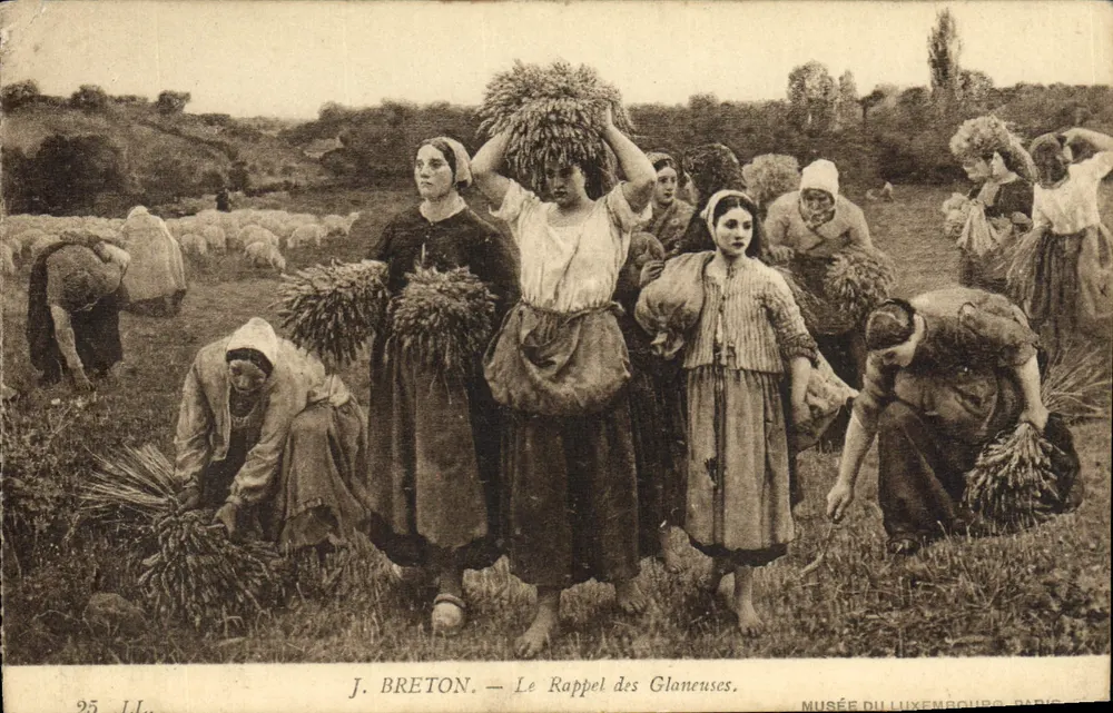 Breton — Das Sammeln der Gleaner — J. Breton, Musée du Luxembourg, Paris - Vorderseite