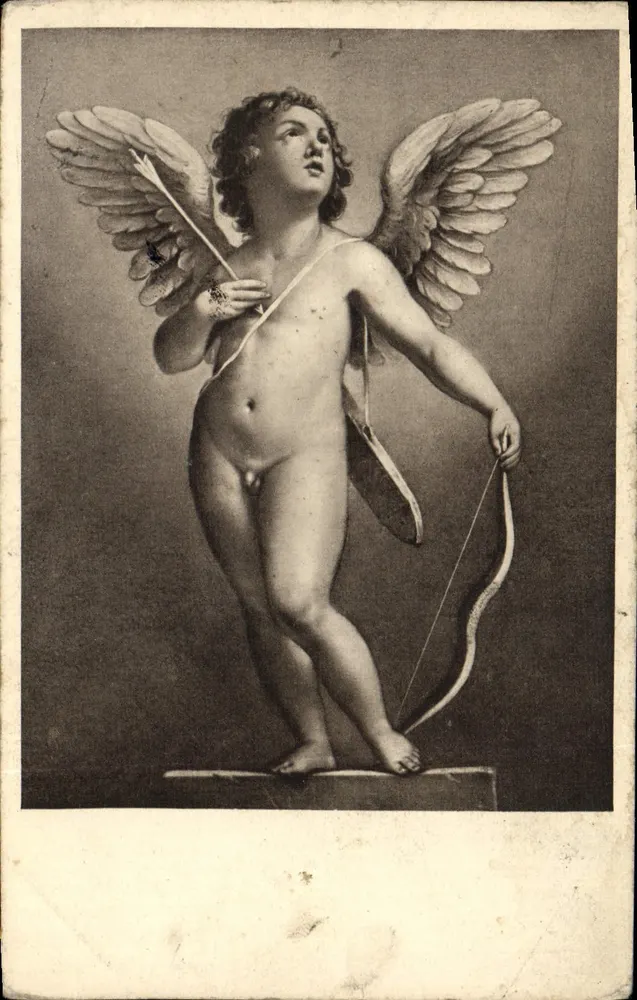 Cupid — estátua clássica — série de arte clássica, edição Ova Granberg, n° 30 874/32 - Frente