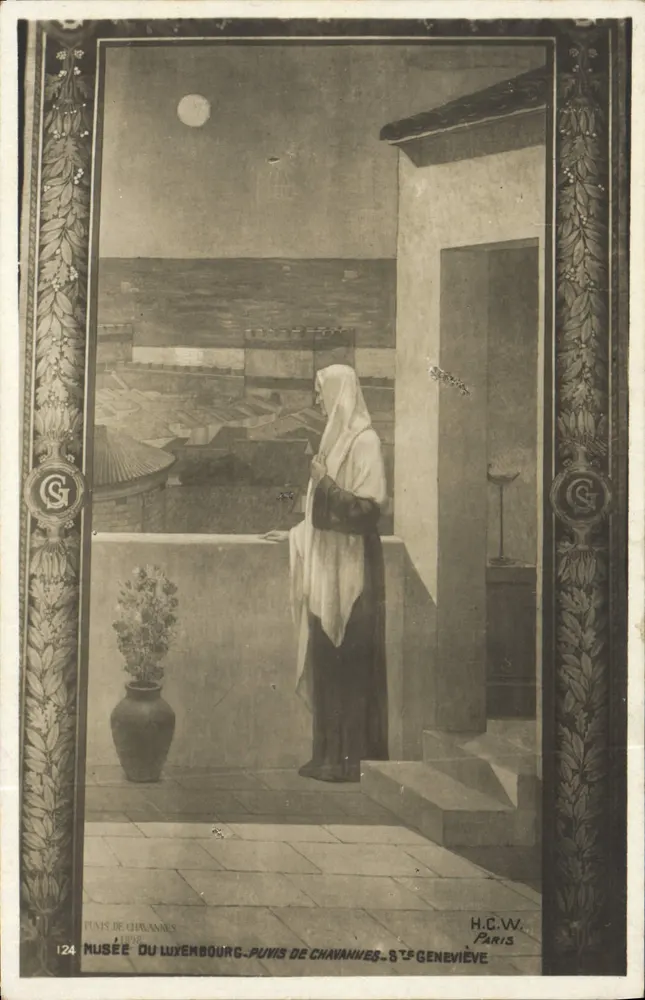Sainte Geneviève — Nachtsicht von Paris — H.C.W. Paris - Vorderseite