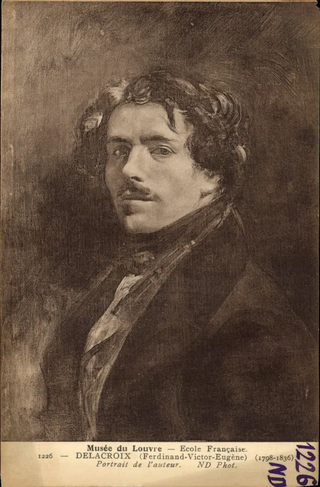 Porträt von Delacroix — Musée du Louvre — ND Phot. - Vorderseite