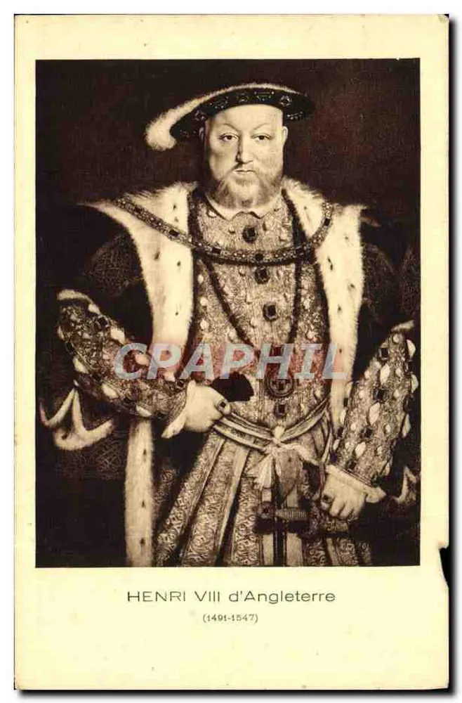 हेनरी आंग्लेस के अठारहवीं शताब्दी के अंग्रेज़ी राजा — (1491-1547) — ब्राउन & सी, इम्प्रेसर-यूरोप (फ्रांस) — संख्या 31149 - आगे
