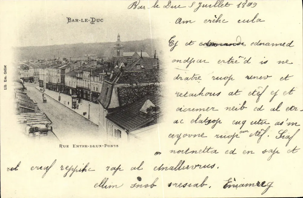 Bar-le-Duc — Rue Entre-deux-Ponts — Lib. Erm. Collot - Frente