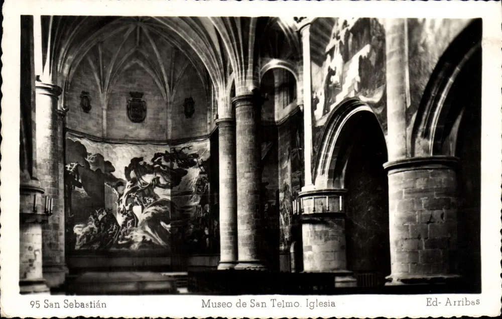Museo de San Telmo — Intérieur de l'église — Ed. Arribas - Vorderseite