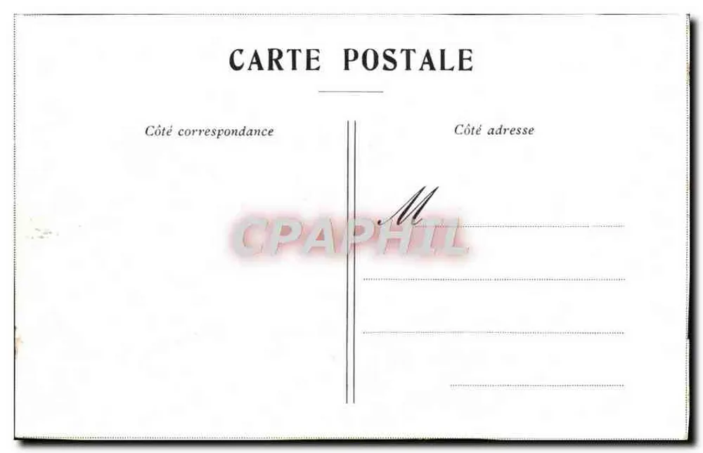 Castelo de Saint Germain — vista do parque com fonte — editor não identificado - Verso