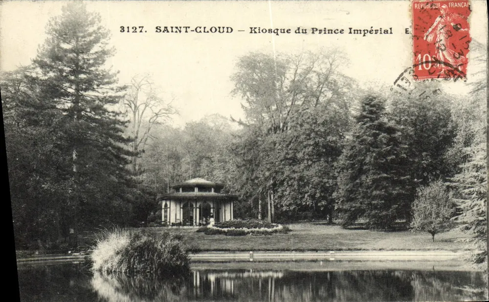 Saint-Cloud — Kiosque do Príncipe Imperial — E. Malcuit, fot.-edit. Paris - Frente