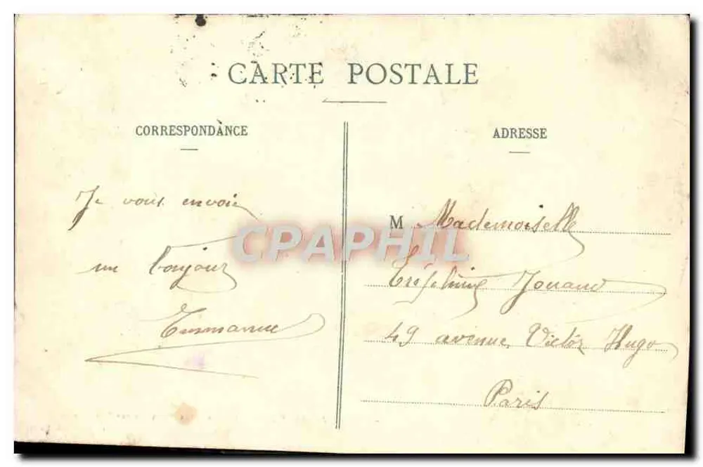 Parque de SAINT-LOUD. Grandes Eaux - Grande Cascade — P. Marmuse, Paris 4 - Verso
