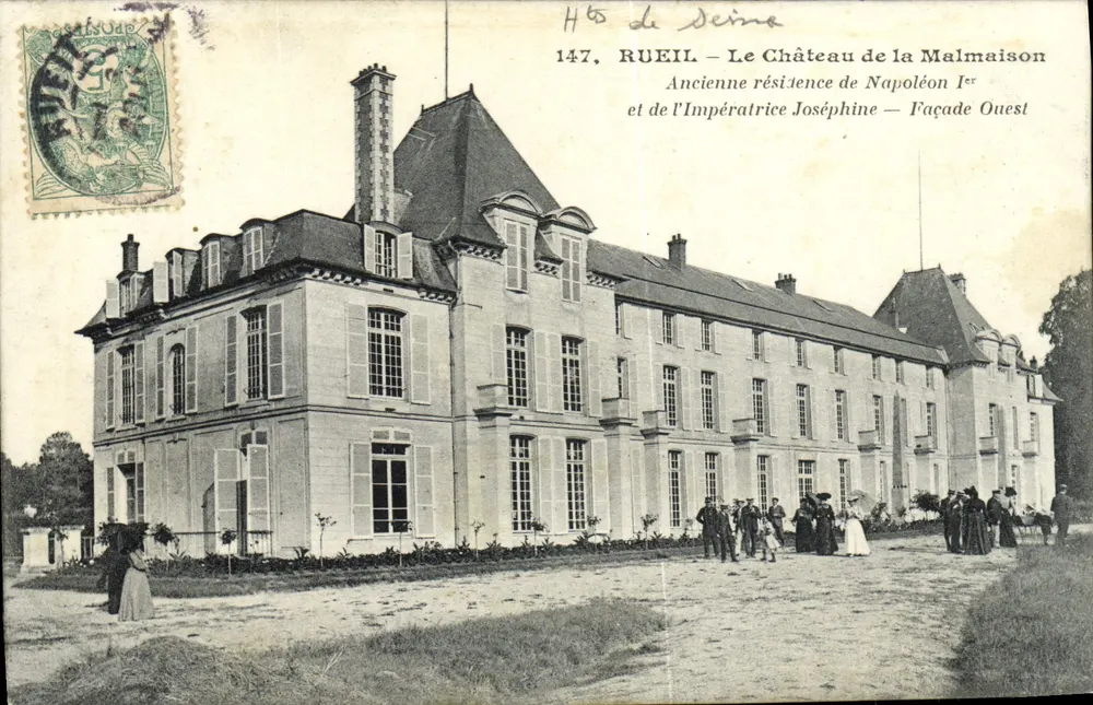 Rueil - O Castelo de La Malmaison — Antiga residência de Napoleão I e da Imperatriz Joséphine — Facha Oeste - Frente