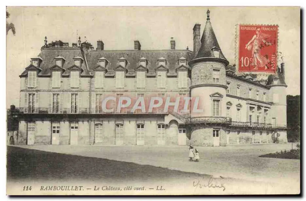 Rambouillet — O Castelo, lado oeste — LL. n°114 - Frente