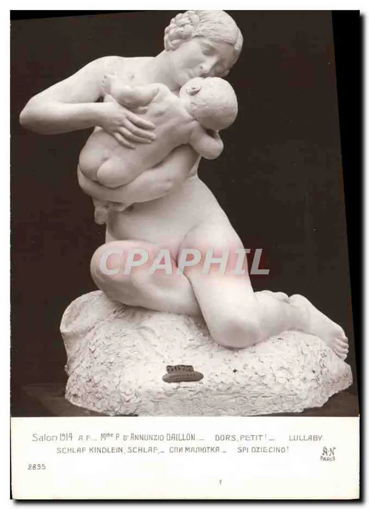 Sculptur von Madame P. d'Annunzio Daillon — Salon 1914 — A. Noyer, Paris - Vorderseite
