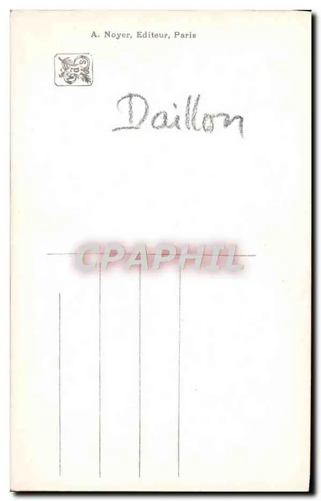 Sculptur von Madame P. d'Annunzio Daillon — Salon 1914 — A. Noyer, Paris - Rückseite