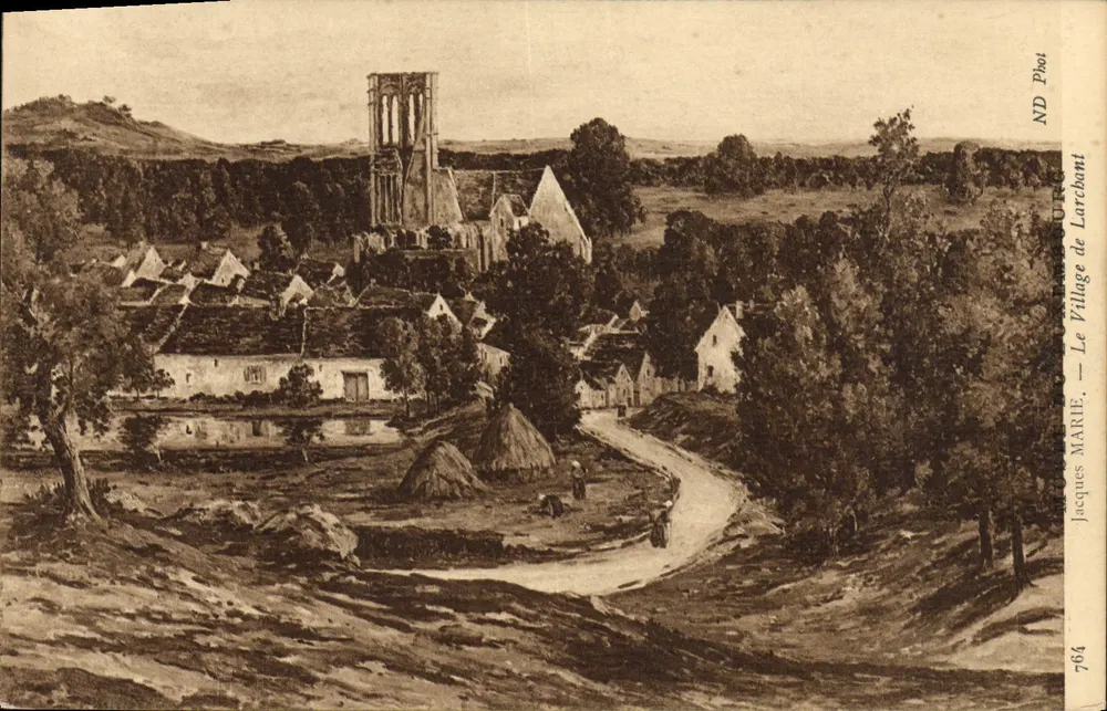 Das Dorf Larchant — Jacques Marie — ND Phot. 784 - Vorderseite