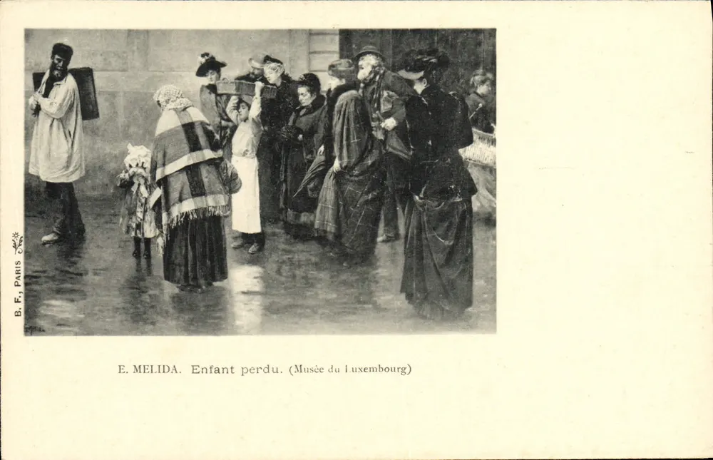 Verlorenes Kind — Musée du Luxembourg — E. Melida, B. F., Paris - Vorderseite